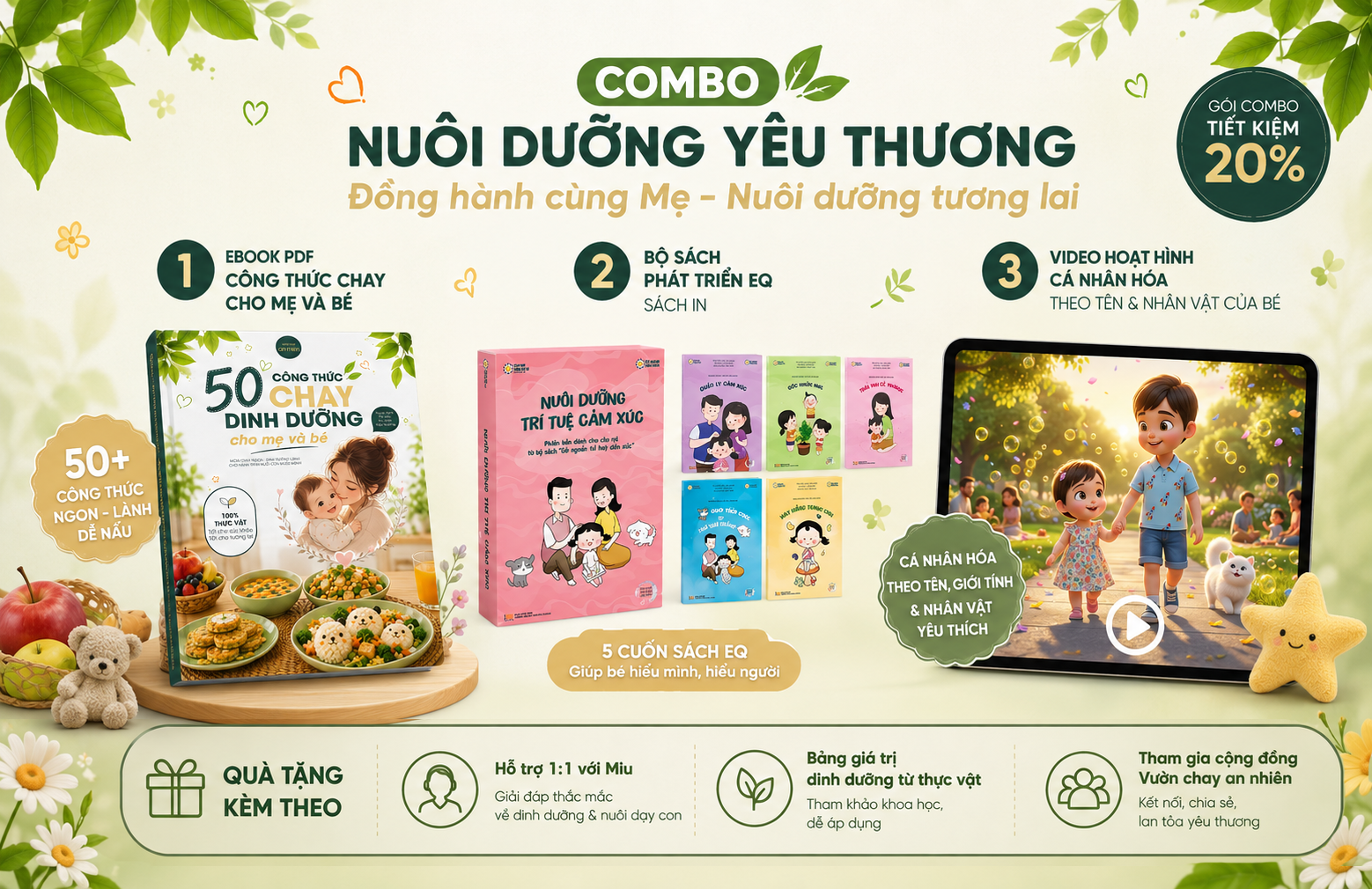 COMBO An nhiên 1 - Video cá nhân hóa cho Bé