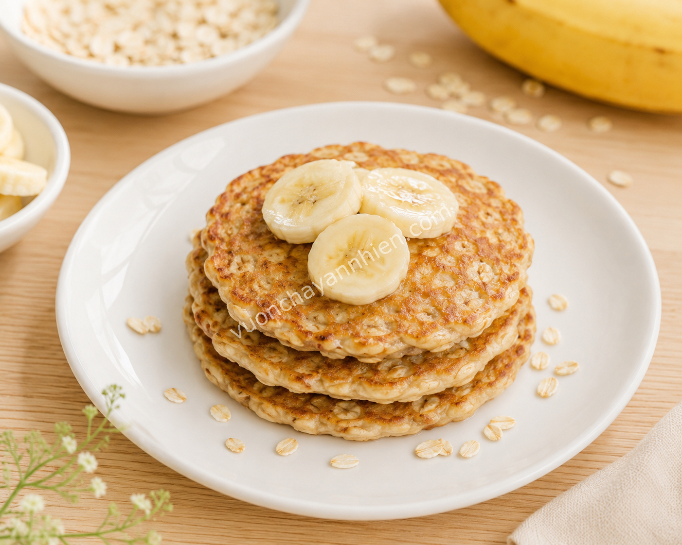 Pancake chuối yến mạch
