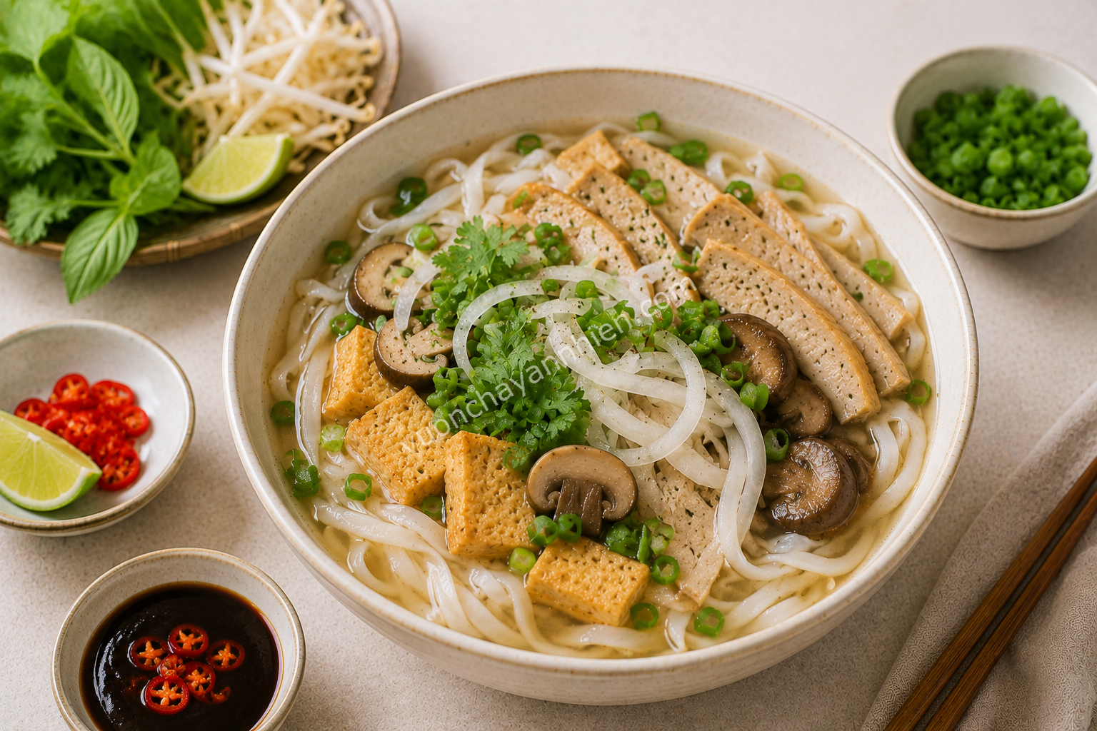 Phở Chay Đậu Hũ Rau Củ