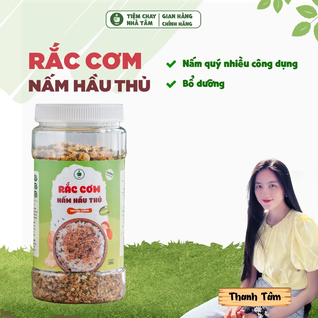 Rắc cơm nấm hầu thủ