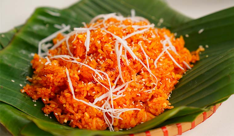 Xôi Gấc Chay Dẻo Thơm